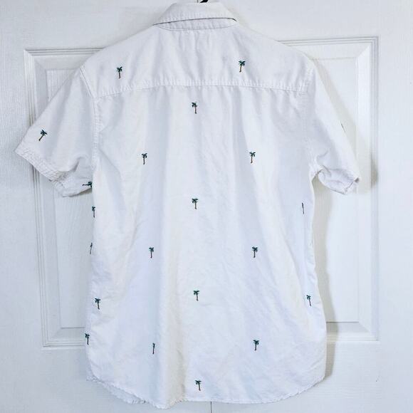 Free Planet Men's Casual Button Down Shirt Medium Summer Vacation Tropical - Picture 5 of 7